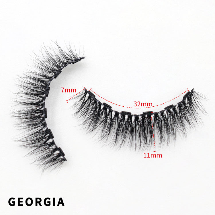 GEORGIA Magnetic Eyelashes and Magnetic Eyeliner Kit